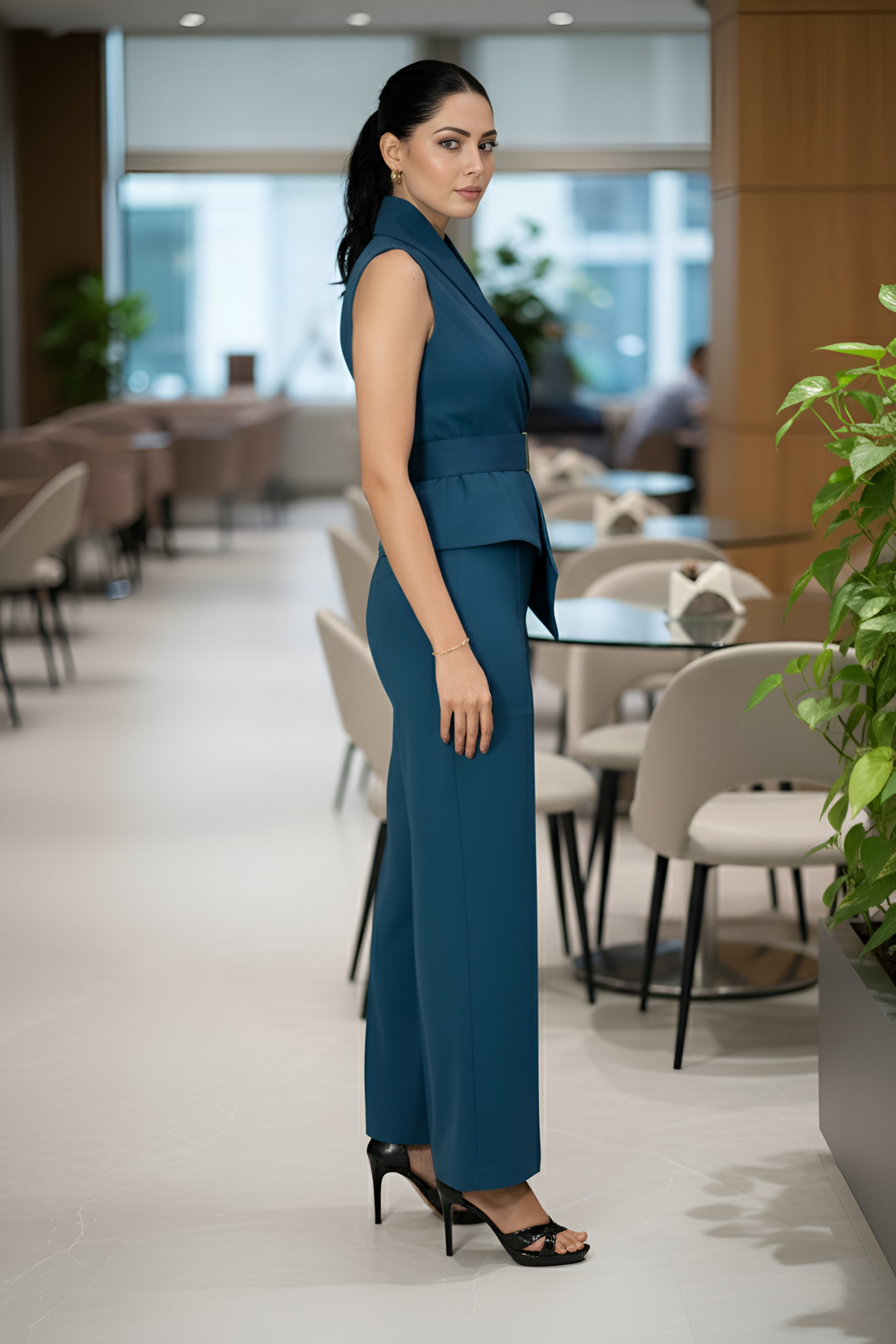 Teal Waist Coat & Trouser – Timeless Elegance